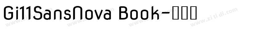 Gi11SansNova Book字体转换